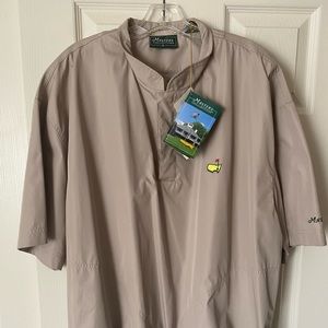 Masters Collection Men's Khaki Tan Short Sleeve Pullover - Golf
